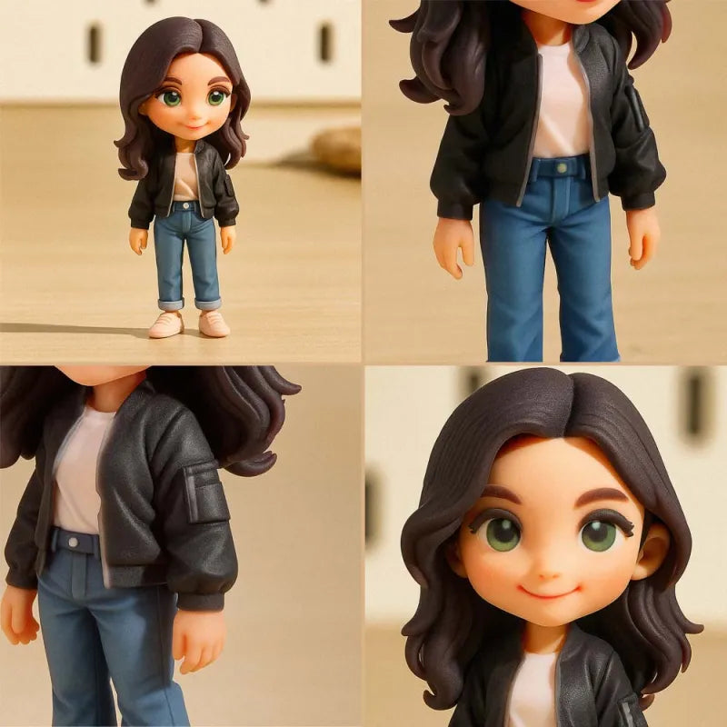 Custom Cute 3D Mini Figure Office Desk Figurine Based on Your Picture Birthday Gift Valentines Gift Christmas Gift