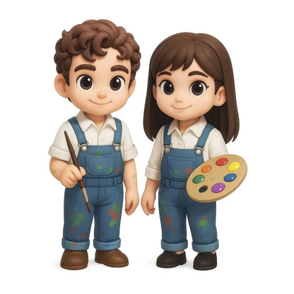 Custom Cute 3D Mini Figure Office Desk Figurine Based on Your Picture Birthday Gift Valentines Gift Christmas Gift