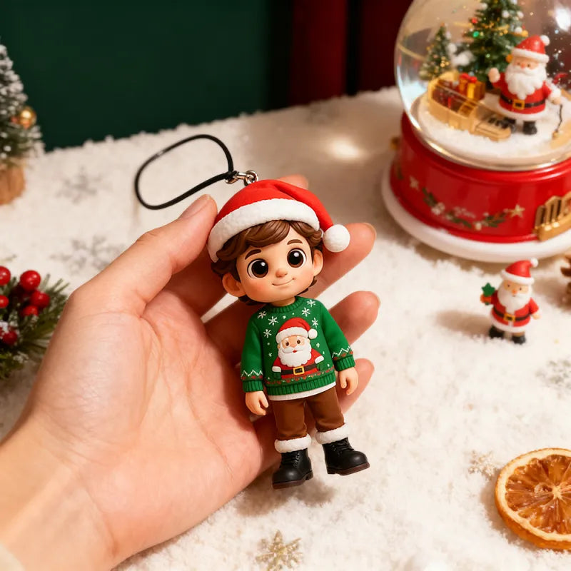 Custom 3D Mini Figure Character Car Hanging Ornament Personalized Car Decoration Unique Birthday Gift Valentines Gift