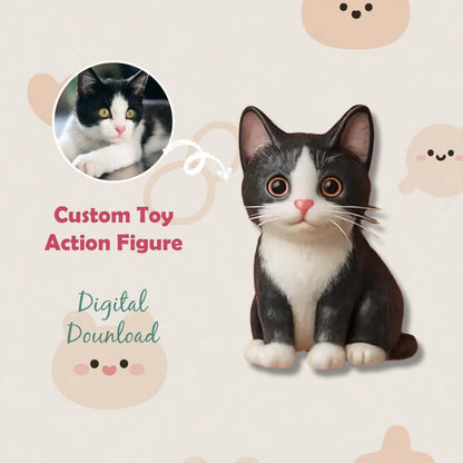 Custom Cute 3D Mini Figure Office Desk Figurine Based on Your Picture（ Includes Engraved Wooden Base）