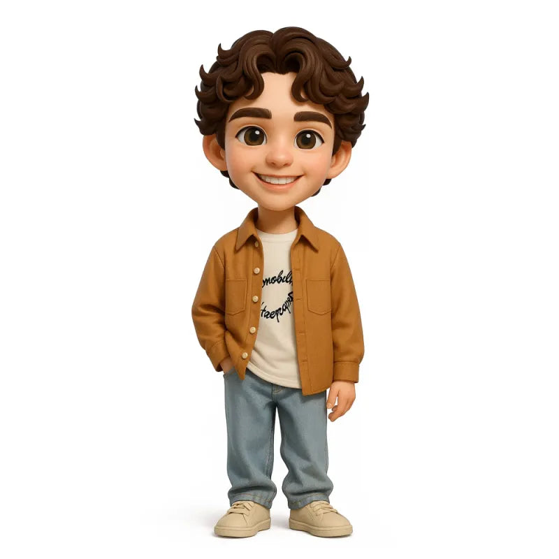 Custom Cute 3D Mini Figure Office Desk Figurine Based on Your Picture Birthday Gift Valentines Gift Christmas Gift